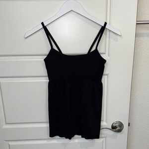 Black Babydoll Exercise Top
